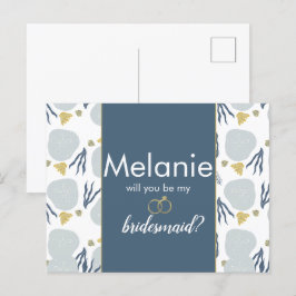 Beach Sand Dollar Bridesmaid Frieri kort