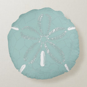 Beach Sand Dollar Turcos Rund Kudde