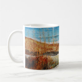 Beach Sand Dunes Ocean Painting Kaffemugg