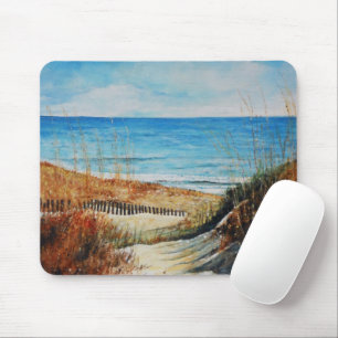 Beach Sand Dunes och Ocean Painting Musmatta