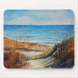 Beach Sand Dunes och Ocean Painting Musmatta