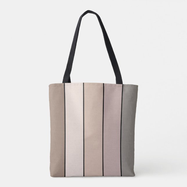 Beach Sand Earth Tone Färg Rand på Watercolor Tygkasse (Baksida)