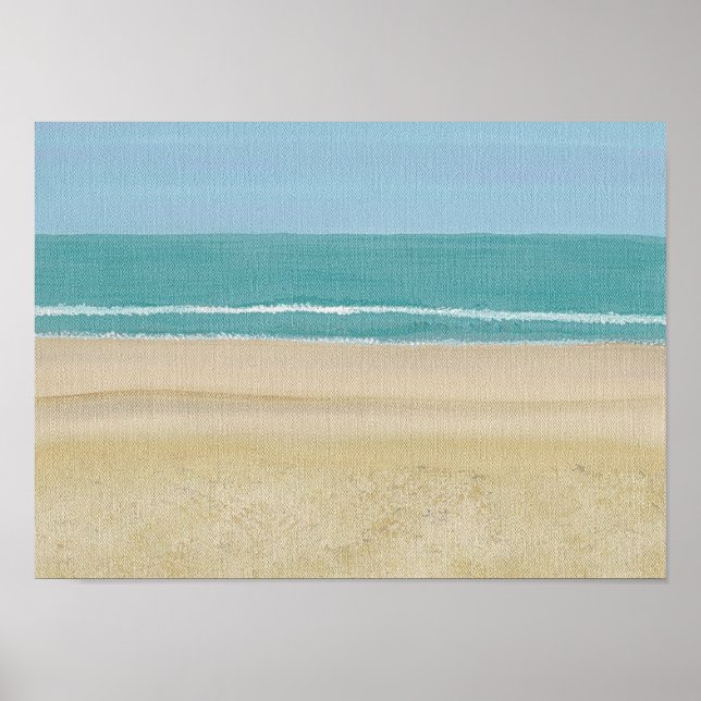 Beach Sand Ocean Scene på Poster (Framsidan)