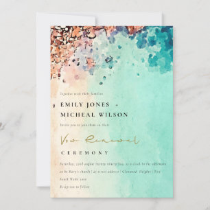 BEACH SAND STEN WATERCOLOR VOW RENEWAL INBJUDAN