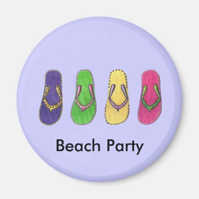 Beach Sandals Magnet (Framsidan)