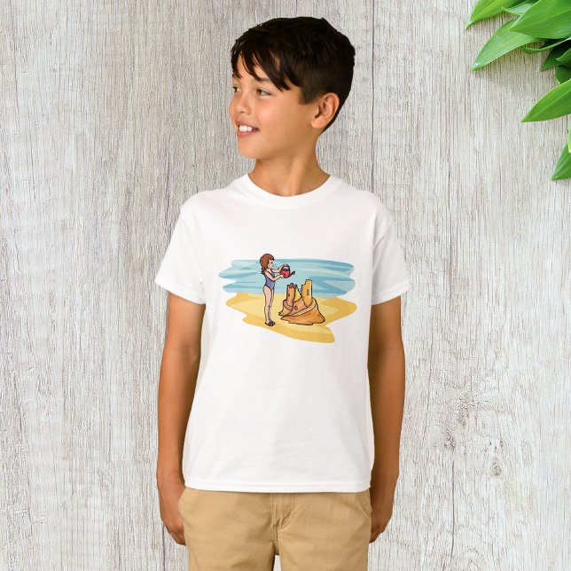 Beach Sandcastle T Shirt (Skapare uppladdad)