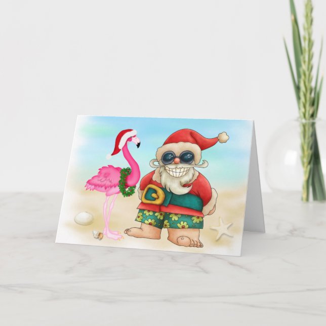 Beach Santa - SRF Helgkort (Framsida)