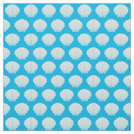 Beach Scallop Snäckas Mönster Fabric Tyg