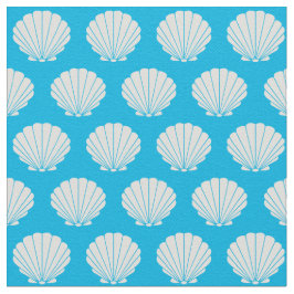 Beach Scallop Snäckas Mönster Fabric Tyg