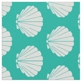 Beach Scallop Snäckas Mönster Fabric Tyg