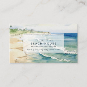 Beach Scape Beach House Cottag B&B Hyresser Visitkort