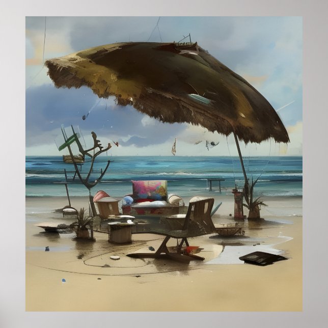 Beach scen 1 poster (Framsidan)