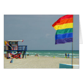 Beach-scen Hälsningskort