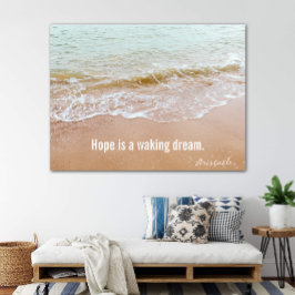 Beach-scen med Aristoteles-offert Poster