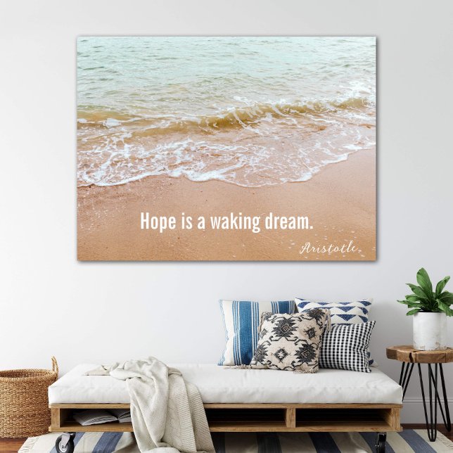 Beach-scen med Aristoteles-offert Poster (Skapare uppladdad)