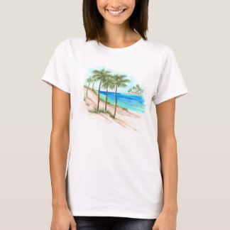 Beach-scen T Shirt