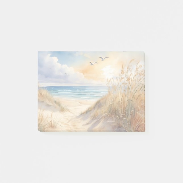 Beach Scene-anteckningar Post-it Block (Framsida)