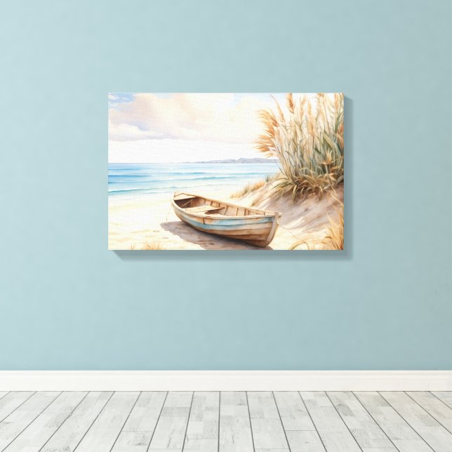 Beach Scene Canvas Wall Art (Insitu (trägolv))