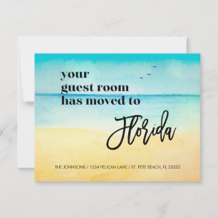 Beach Scene Guest Room Flyttat till Florida New Ho Meddelande