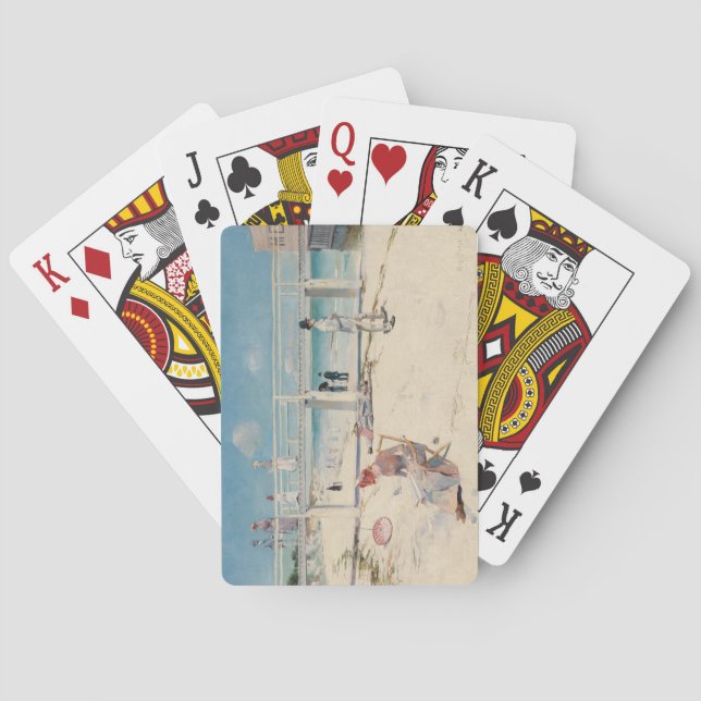 Beach Scene (Helgdag vid Mentone) (australisk kons Casinokort (Baksidan)