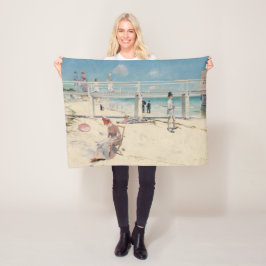 Beach Scene (Helgdag vid Mentone) (australisk kons Fleecefilt