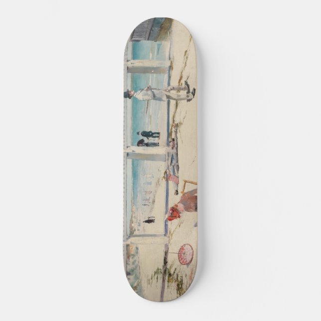 Beach Scene (Helgdag vid Mentone) (australisk kons Mini Skateboard Bräda 18,5 Cm (Framsida)
