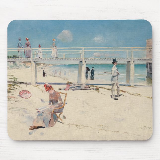 Beach Scene (Helgdag vid Mentone) (australisk kons Musmatta (Framsidan)
