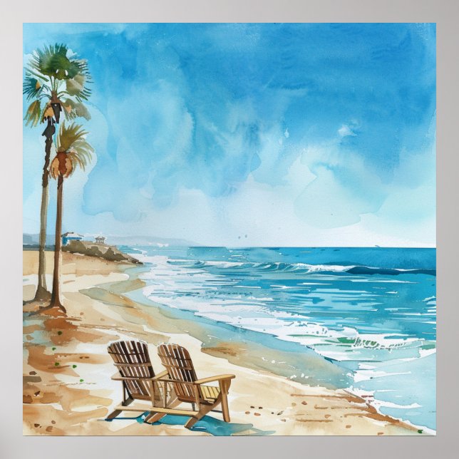 Beach Scene Poster (Framsidan)