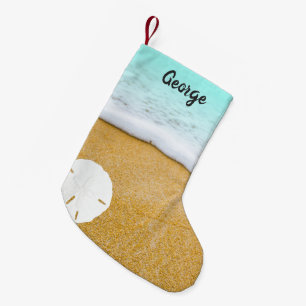 Beach Scene Sand Dollar-Dubblans julklapp Liten Julstrumpa