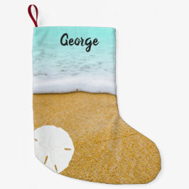 Beach Scene Sand Dollar-Dubblans julklapp Liten Julstrumpa