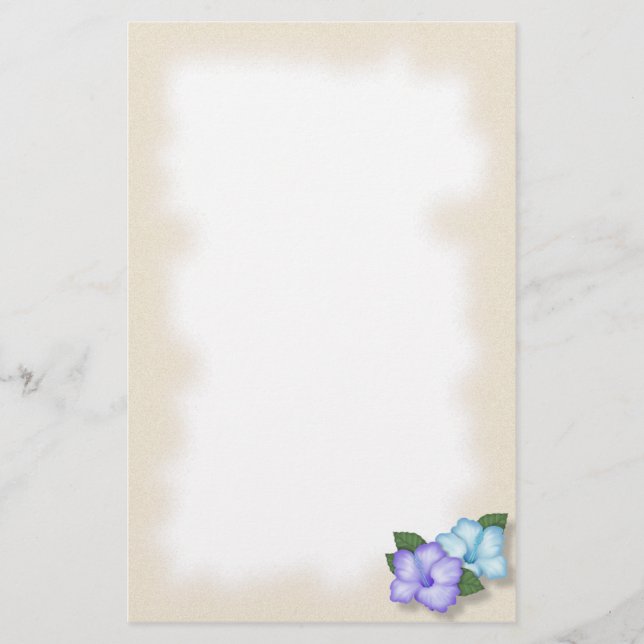 Beach Scene Stationery Brevpapper (Framsida)