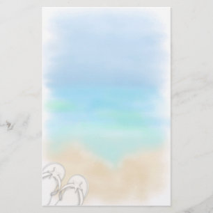 Beach Scene Stationery Brevpapper