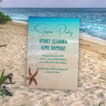 Beach Scene Surprise Party Anpassningsbar Age