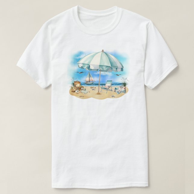 Beach Scene T-Shirt (Design framsida)
