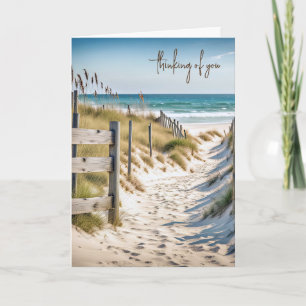 Beach Scene-tankarna på dig Kort