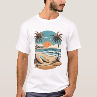 Beach Scene Tshirt T Shirt