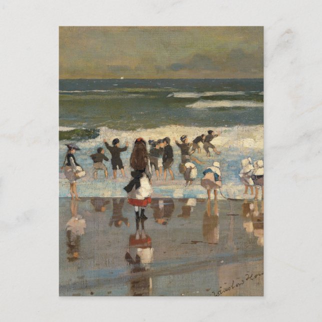 Beach Scene - Winslow Homer Vykort (Framsida)