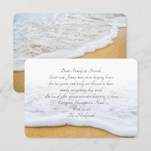 Beach Scene Wishing Wording Idea-kort Inbjudningar