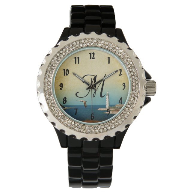 Beach Scene Wrist Watch Armbandsur (Framsida)