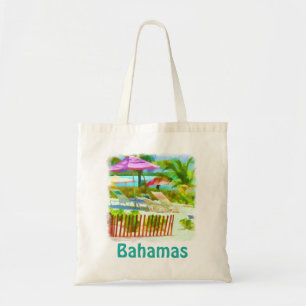 Beach-scenen Paintery Tropical Bahama Tygkasse