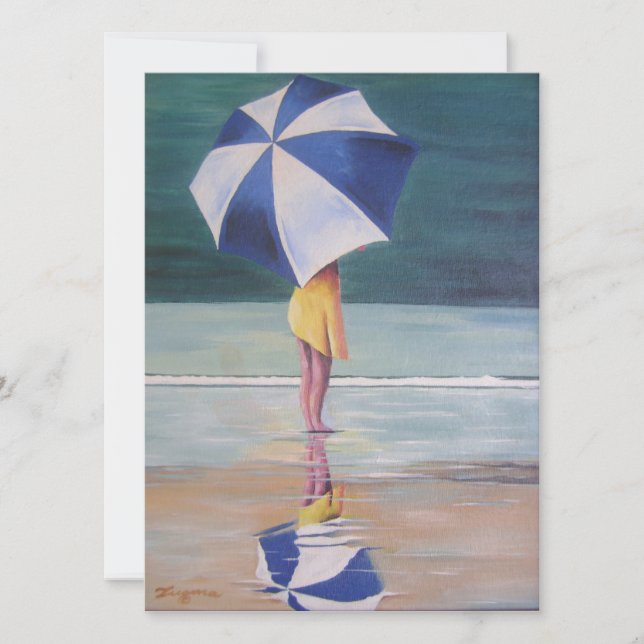 Beach-sceninbjudningar Inbjudningar (Framsida)