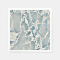 Beach Sea Glass Ocean Blues Teal & Aqua Marble