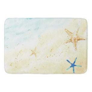 *~* Beach Sea Shore Star-fisk AR7 Nautisk sjöfart Badrumsmatta