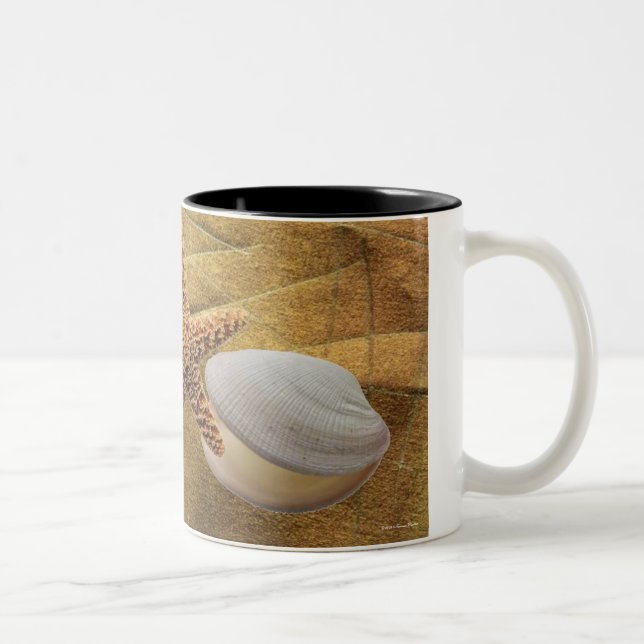 Beach-Sea Snäcka-Mugg Två-Tonad Mugg (Höger)