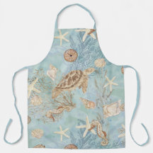 Beach Sea Turtle Ocean Seahorse Snäckas Starfish