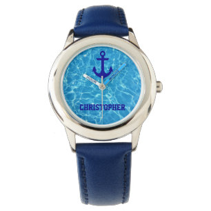 Beach Sea Vatten Anchor Boat Crew Watch Armbandsur