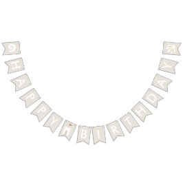 Beach Seashell Sandcastle Starfish Grattis på föde Vimplar