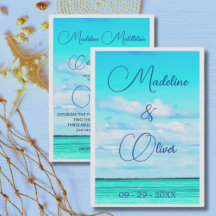 Beach Seaside Coastal Sommar Destination Wedding