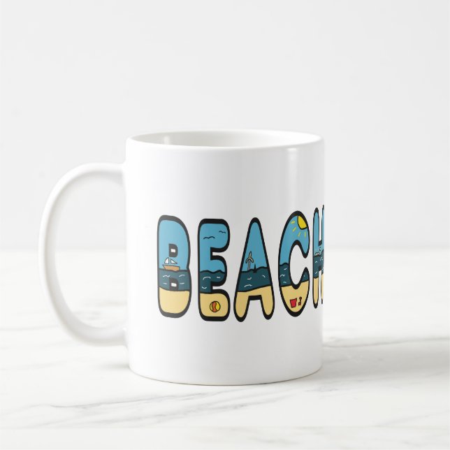Beach Seaside Kaffemugg (Vänster)