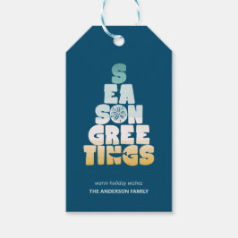 Beach Season Hälsning Presentetikett